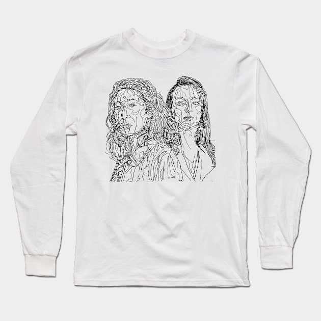 Killing Eve sketch Long Sleeve T-Shirt by CriSan